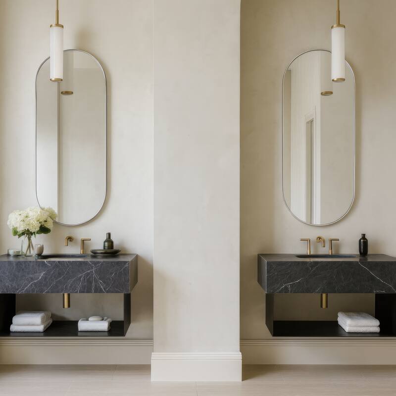 Varaluz Capsule Wall Mirror - 24"W x 60"H Mirro