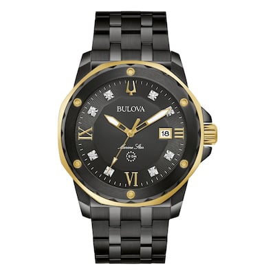 Bulova Men's Marine Black Dial Watch - 98D176 - 6 (36)