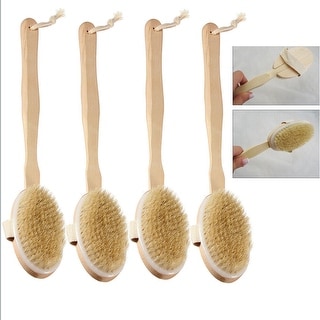 4-Pack Shower Brushes with Soft Bristles - Brown - Bed Bath & Beyond ...