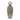 A&B Home Celine Glass Jar with Aluminum & Stone Top - Silver/Cream