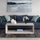 preview thumbnail 8 of 26, Osmond Rectangular Coffee Table 58" Wide - Alder White
