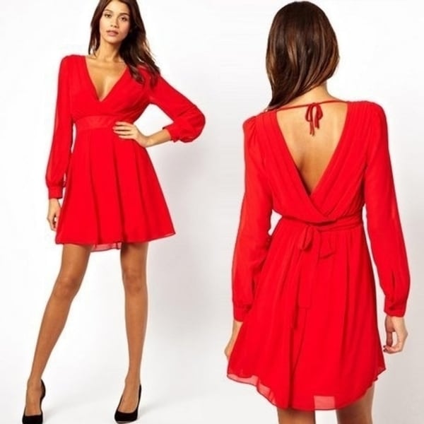 wrap over party dress