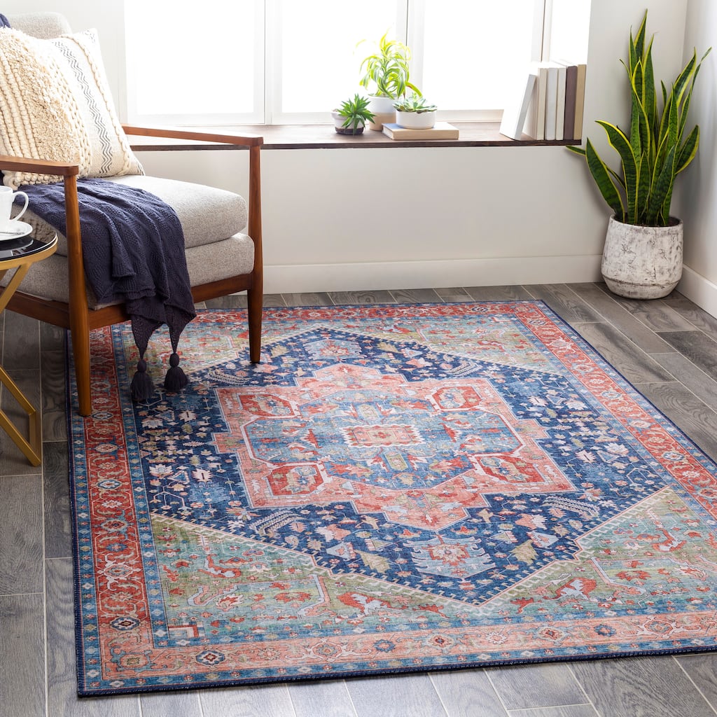 Livabliss Mitika Vintage Medallion Area Rug