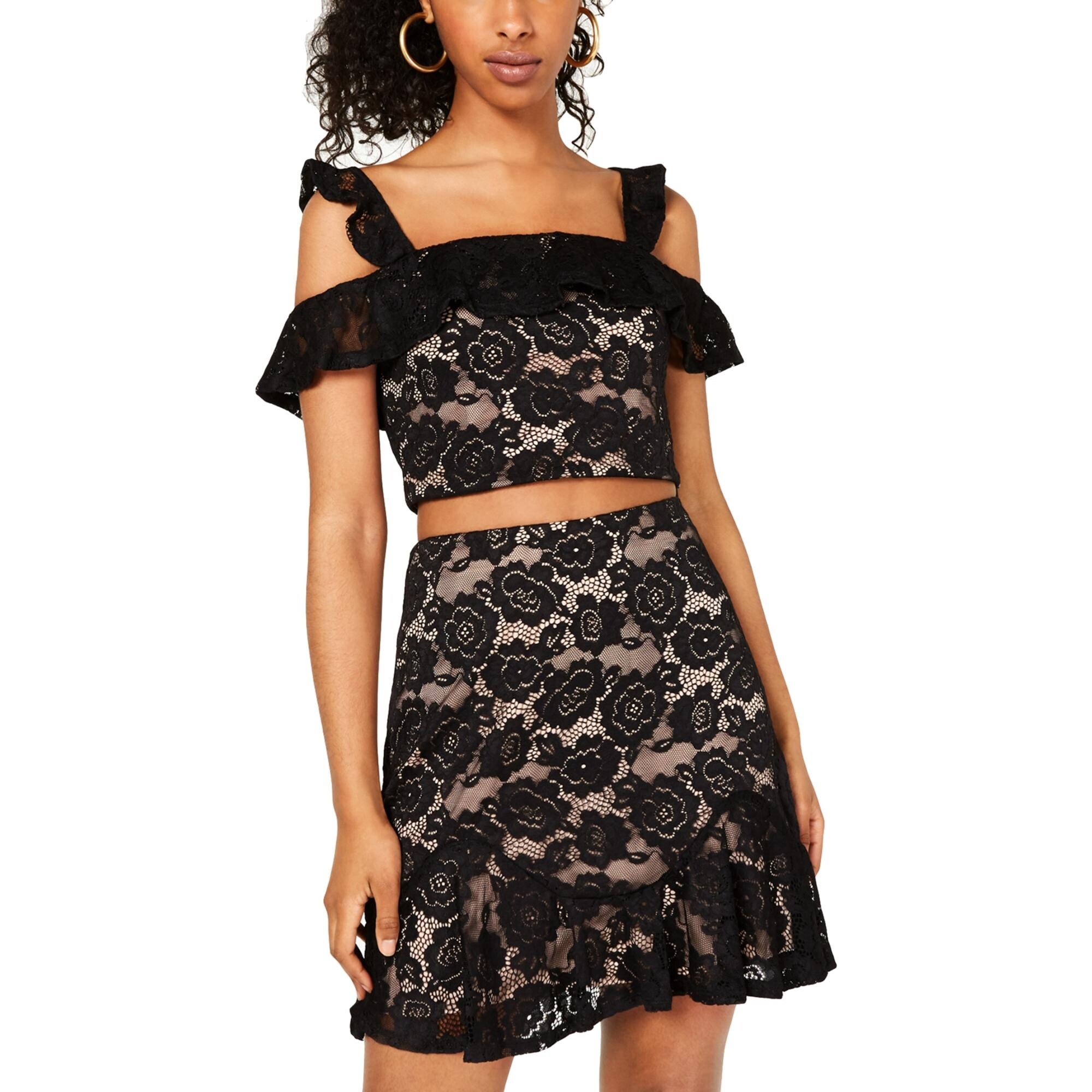 juniors cold shoulder dress
