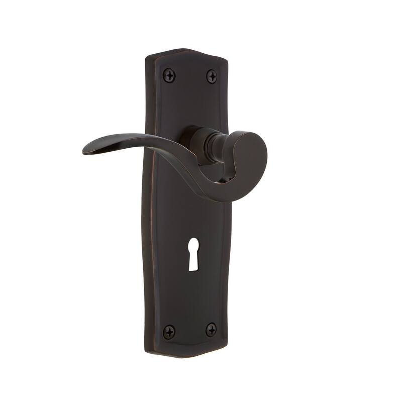 Nostalgic Warehouse Manor Non-Turning One-Sided Door Lever with - Timeless Bronze