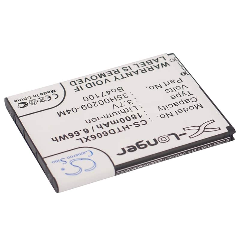 Battery for HTC CP3 Desire 326 600 609d T326e 35H00209-04M 35H00209-25M BO47100 - Black
