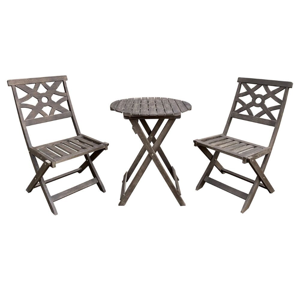 Shop Courtyard Casual Crestview 3 Piece Bistro Set With 2 Folding