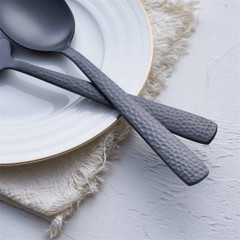 Matte Black Serving Utensil Set - 10.24 x 2.76 x 2.36 inches
