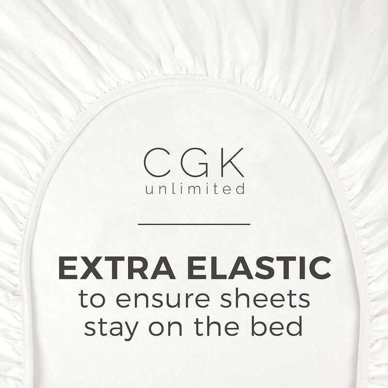 CGK Linens Microfiber 8" - 16" Deep Pocket Soft Fitted Sheet
