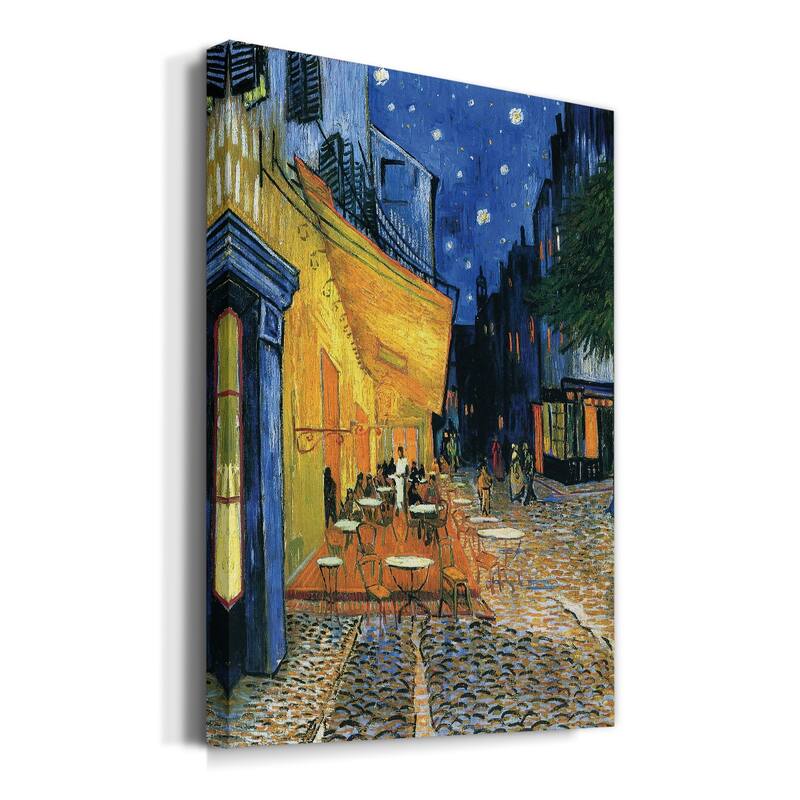 Cafe Terrace at Night Premium Gallery Wrapped Canvas - Ready to Hang