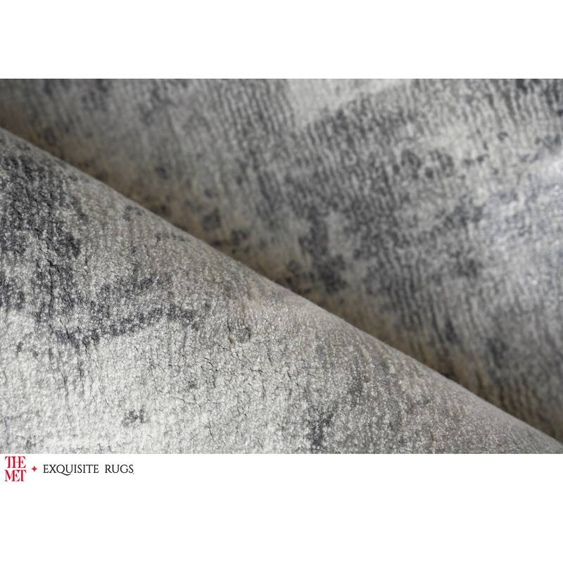 The Met X Exquisite Rugs Papyrus Gray Area Rug