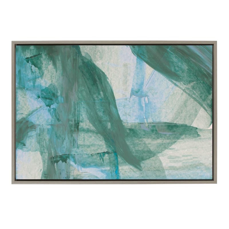 Kate and Laurel Sylvie The Looking Glass Canvas by Mentoring Positives - 23x33 - Plastic - Grey
