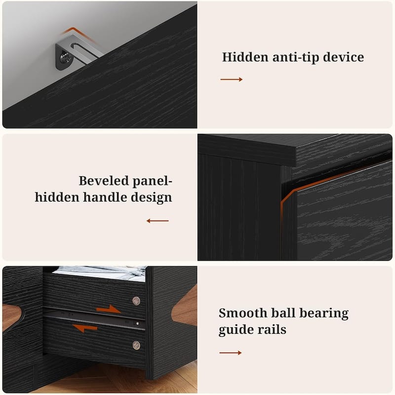Dresser for Bedroom Chest of Deep Drawers Storage Dressers Organizer