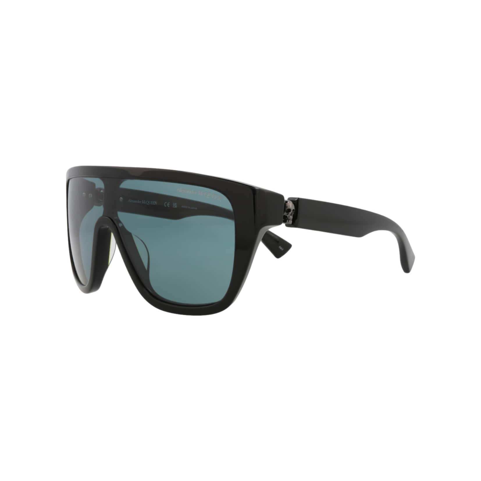 Alexander McQueen Shield-Frame Recycled Acetate Sunglasses  display picture 3
