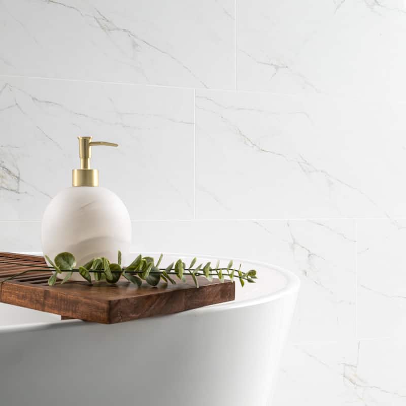 Ackland AKNPTLIN12X24G-CA Linea - 12" x 24" Ceramic Solid Floor and