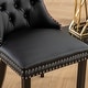 preview thumbnail 13 of 13, GDFStudio - Nikki Modern Wood Upholstered Dining Chair with Tufted Back and Nailhead Trim, Set of 2