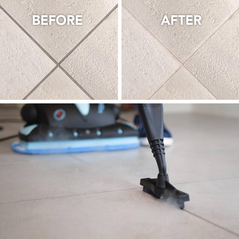 Euroflex Vapour Pro 20-Piece All-in-One Steam Mop with Built-In Portable Steam Cleaner - Refurbished