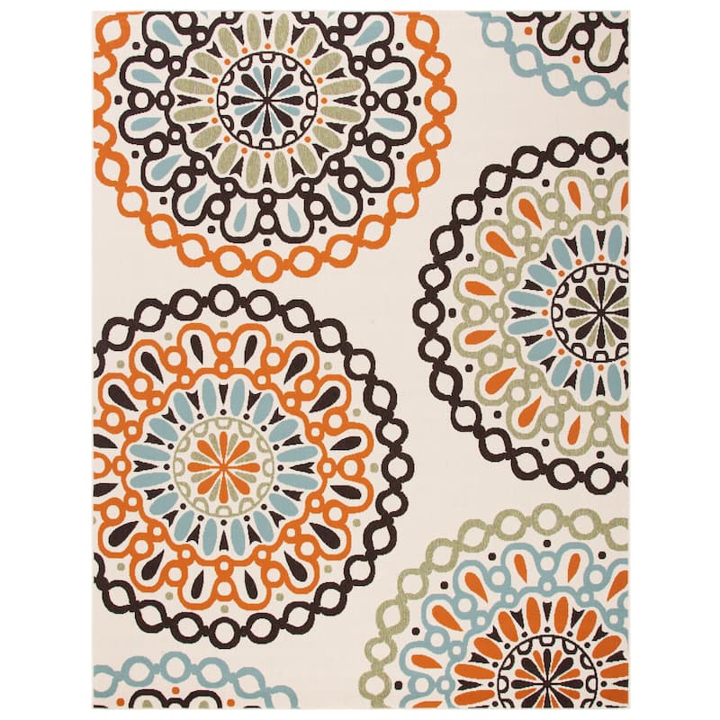 SAFAVIEH Veranda Elsi Geometric Medallion Indoor/Outdoor Area Rug