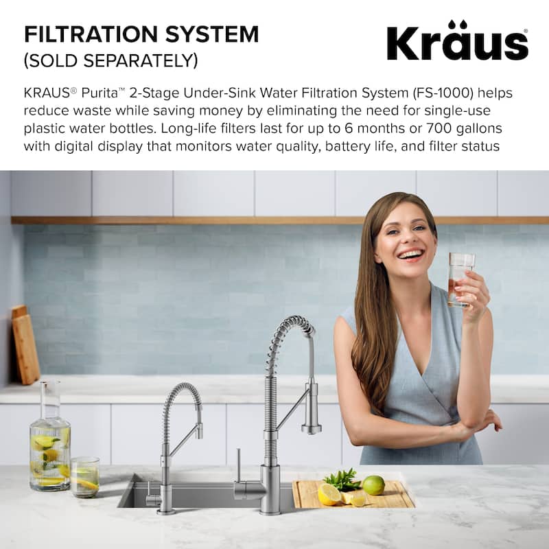 Kraus Bolden 1-Handle Drinking Water Dispenser Beverage Kitchen Faucet