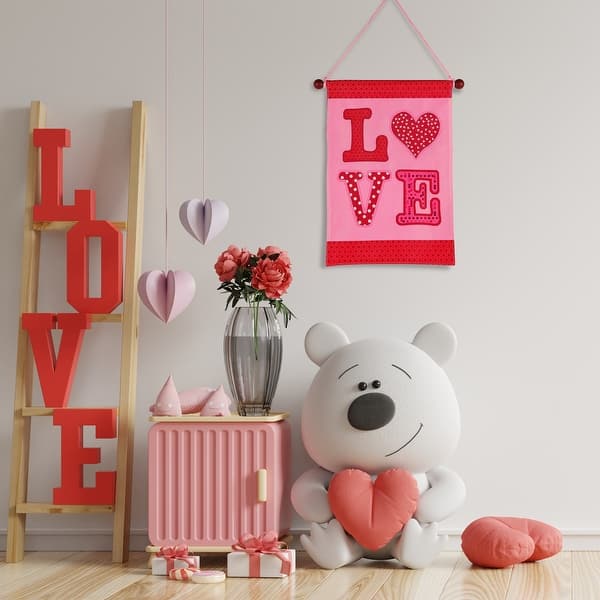 slide 2 of 4, National Tree Company 18 in. Valentine's "Love" Banner