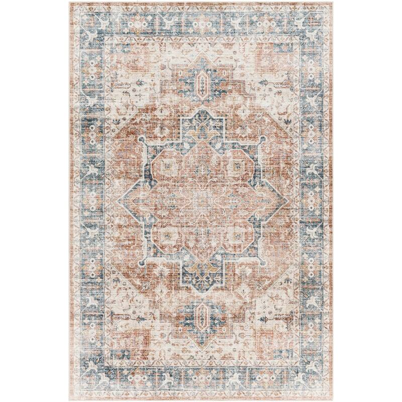 Syabira Machine Washable Traditional Area Rug