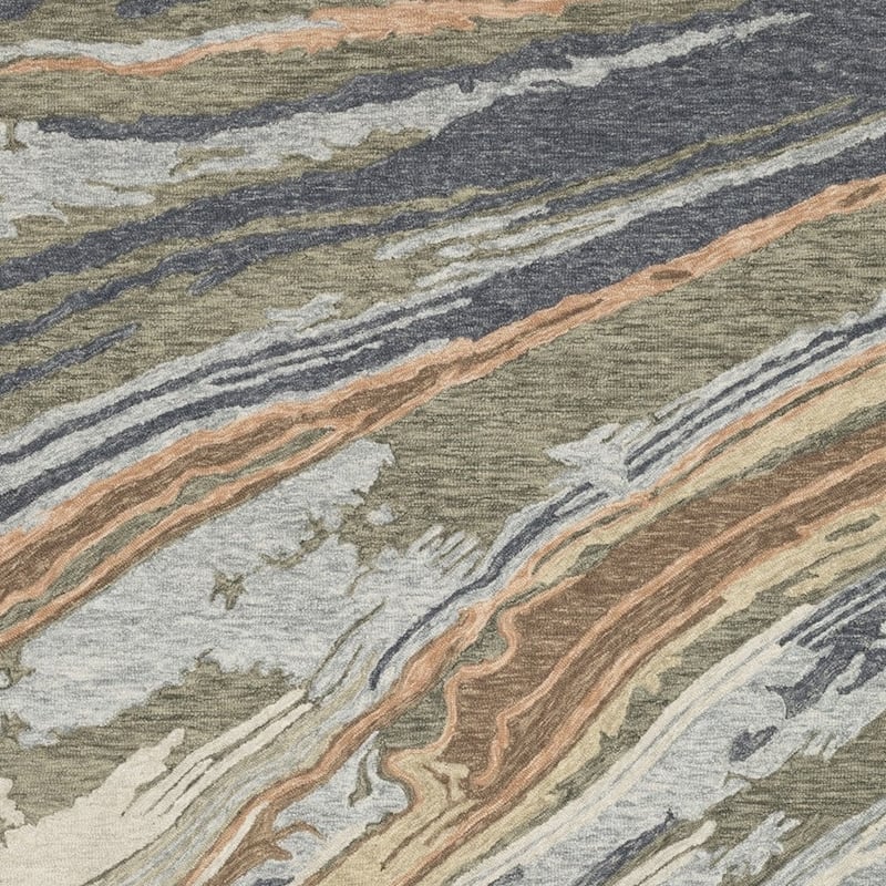 HomeRoots Abstract Modern Rectangle Area Rug - 119.69 in. x 95.67 in. x 0.39 in.