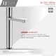 preview thumbnail 27 of 55, Stylish Nessa Single Handle Ht 12 1/2" Vessel Bathroom Faucet B-122