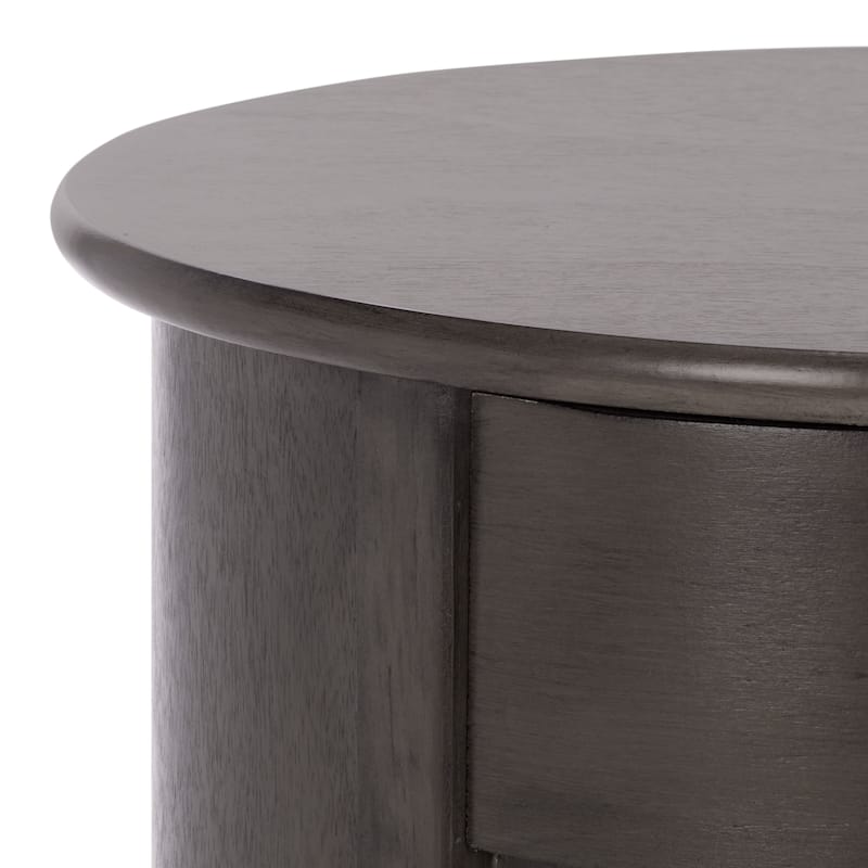 SAFAVIEH Celestia Grey Swivel Storage Accent Table - 18"W x 18"D x 26"H