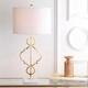 preview thumbnail 1 of 11, July 31" Metal LED Table Lamp, Gold Leaf by JONATHAN Y