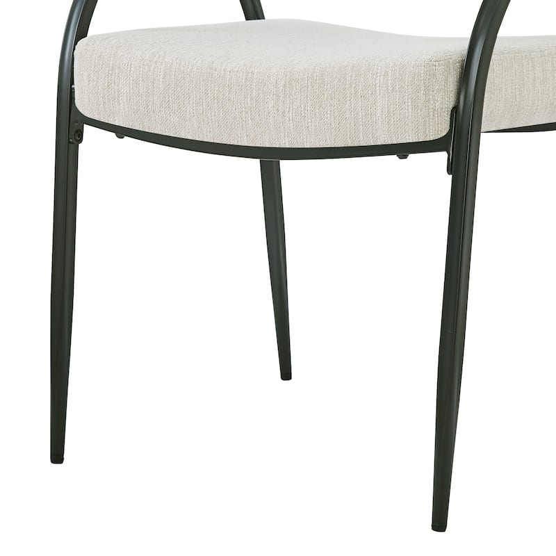 Roomfitters Upholstered Dining Chairs with Metal Legs, Set of 2, Comfortable Dining Chairs, for Kitchen or Dining Room