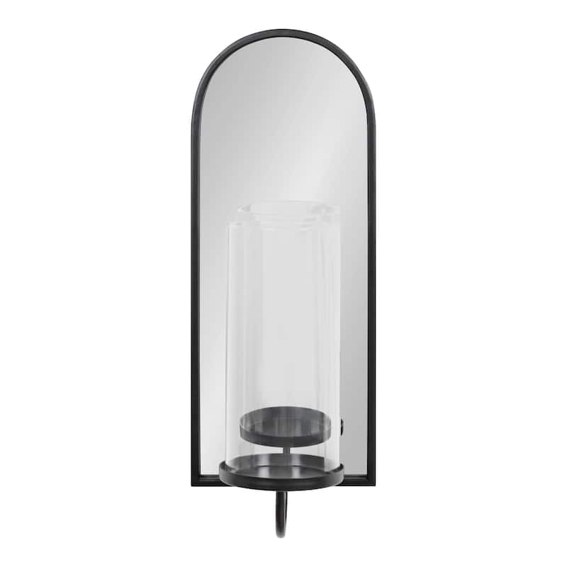 Kate and Laurel Ezerin Metal Mirror Wall Sconce - 6x5x16