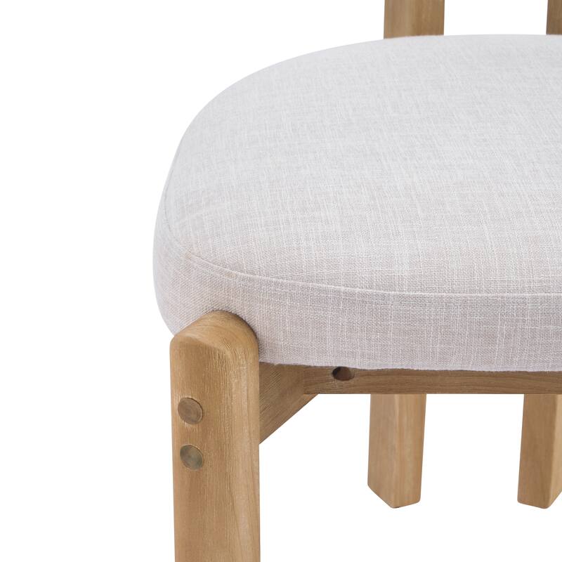 Christopher Knight Home - Aurelio Solid Rubberwood Upholstered Dining Chair