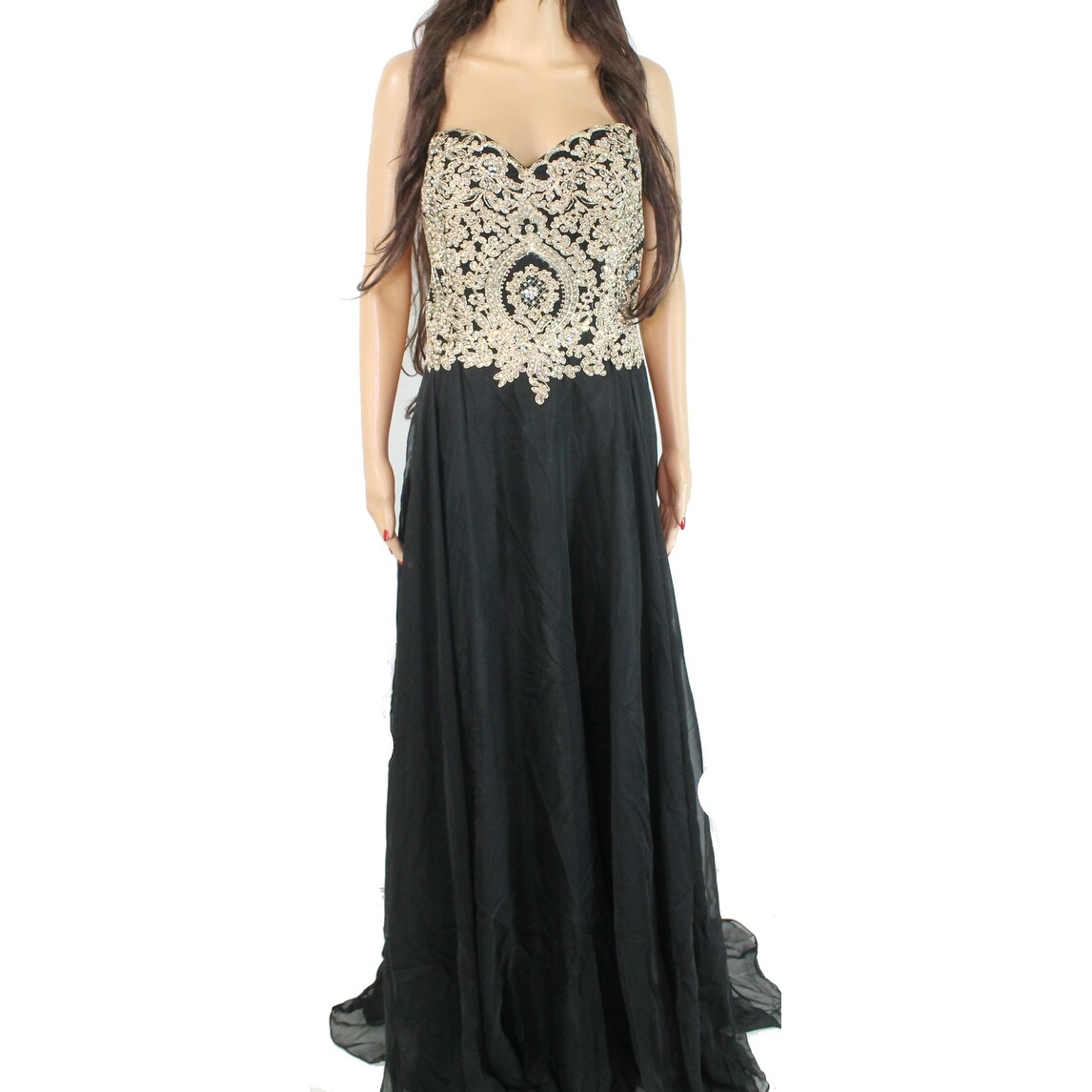 black formal dress size 20