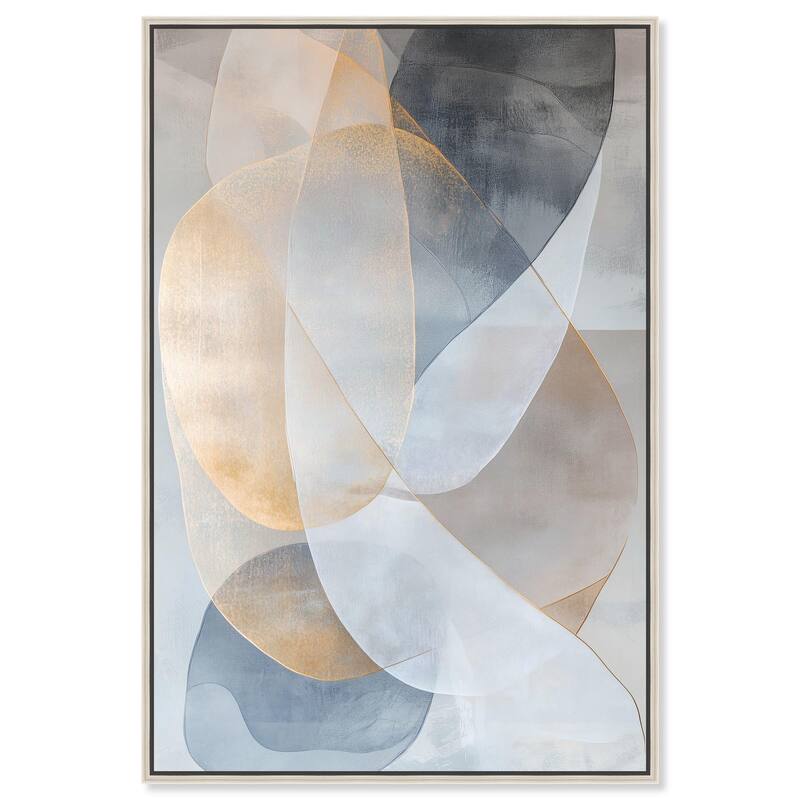 Blue Haze Canvas by Art Remedy - Silver - 36" x 54"