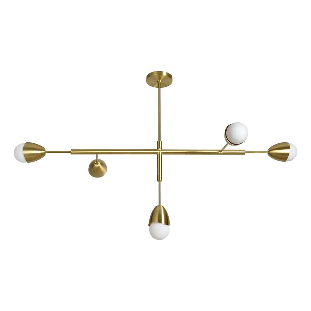 Renwil Naura 17" Length Ceiling Fixture, Satin Brass