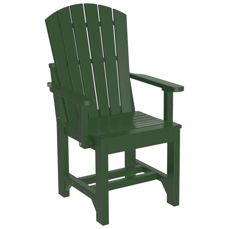 Set of 4 Poly Lumber Adirondack Dining Chairs
