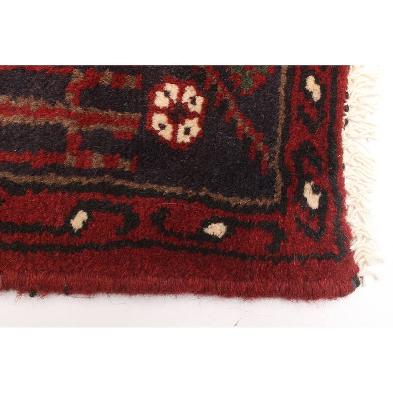 ECARPETGALLERY Hand-knotted Andelz Red Wool Rug - 4'1 x 6'8