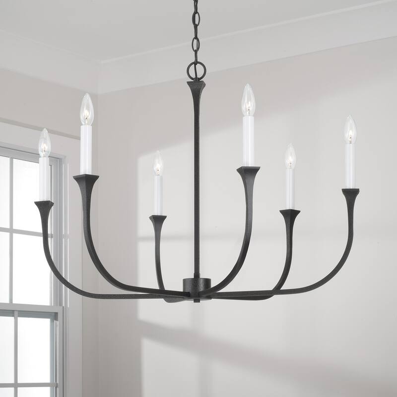 Decklan 6-Light Chandelier - 32"W x 24"H