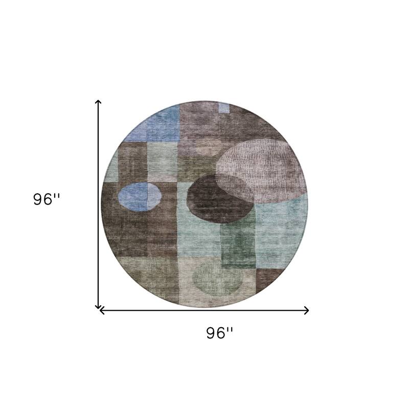 HomeRoots Geometric Transitional Rectangle Outdoor Rug