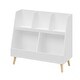 preview thumbnail 13 of 16, White Kids' Bookshelf Toy Organizer with Storage Bins