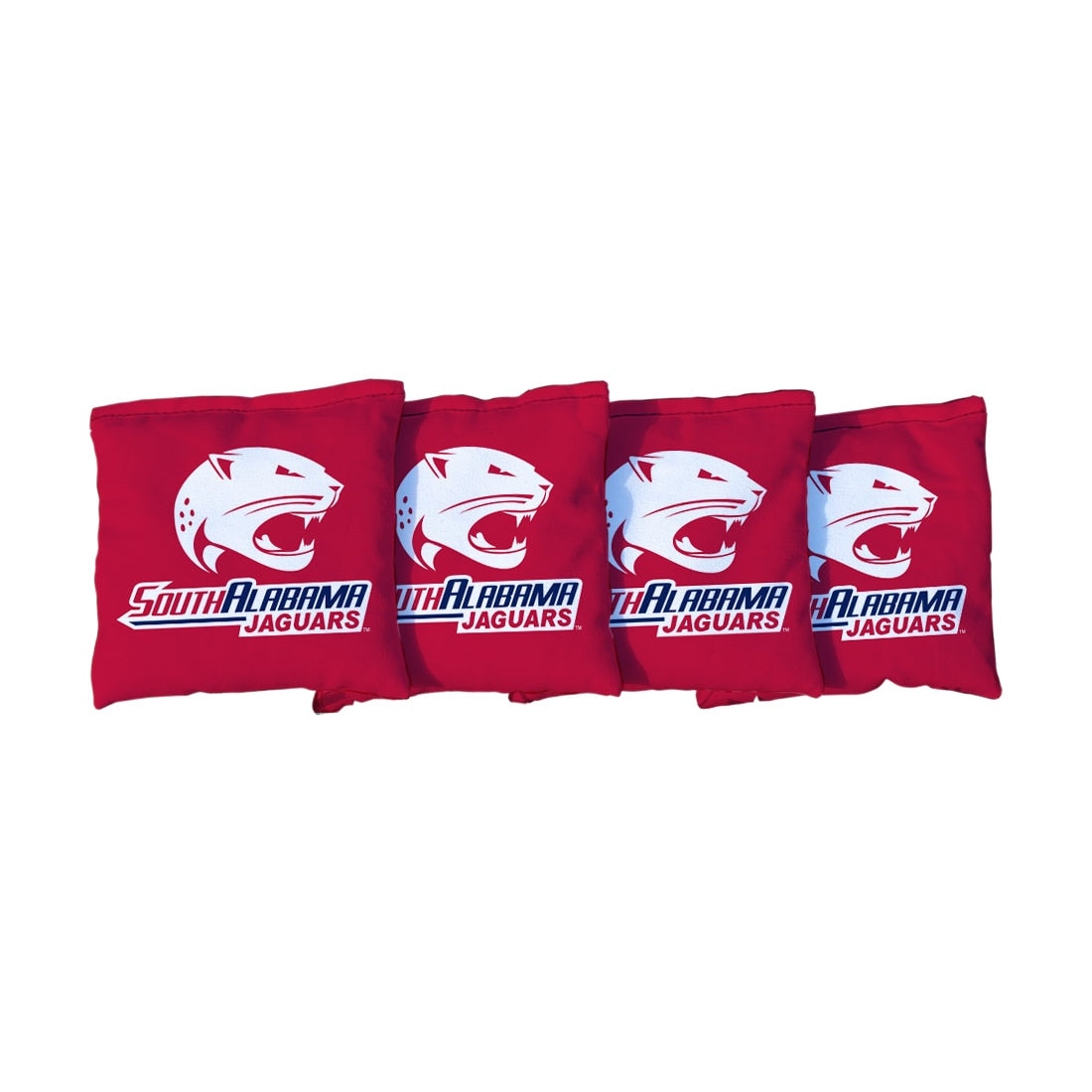 South Alabama Red Cornhole Bags
