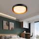 Modern Minimalist Metal Shaded Drum Flush Mount Ceiling Light