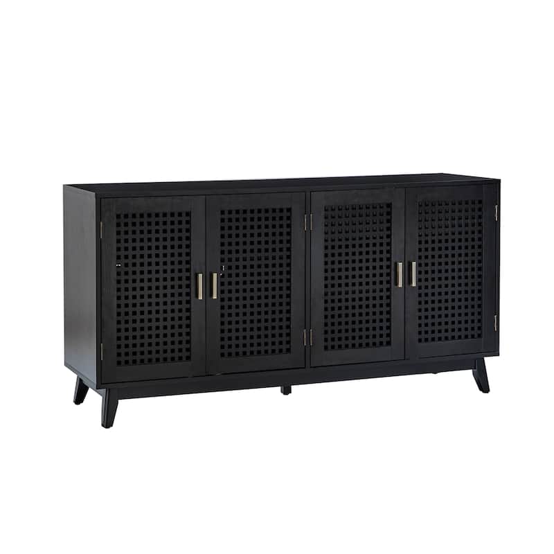 Alexis Contemporary 58"Wide Sideboard with Solid Wood Legs by HULALA HOME