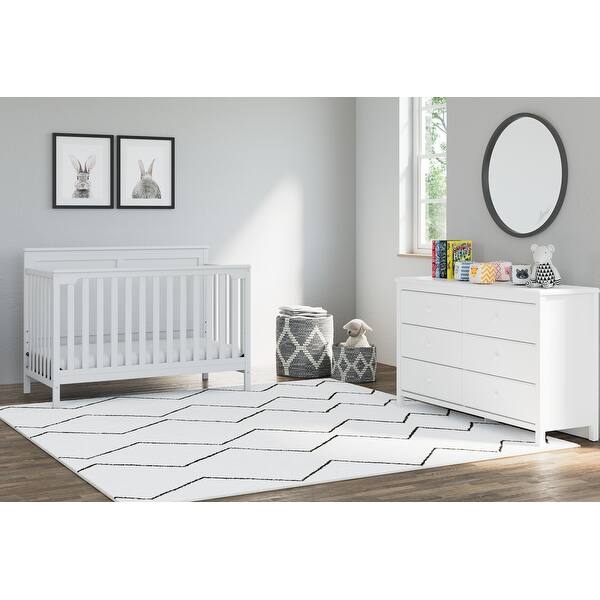 Storkcaft Alpine 6 Drawer Dresser 6 Drawers Dresser With Handles Coordinates With Any Kids Bedroom Or Baby Nursery Overstock 28077497 White