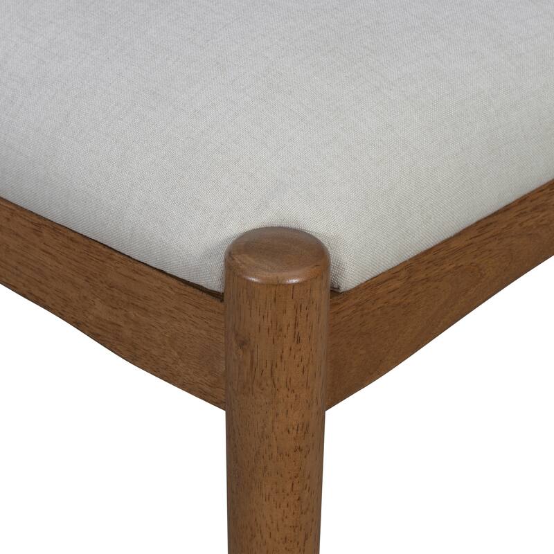 Christopher Knight Home - Mid-Century Set of 2 Upholstered Dining Chair with Woven Paper Rope Back