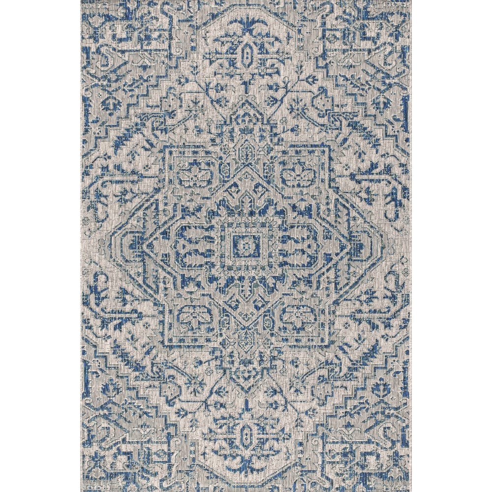 JONATHAN Y Charleston Medallion Indoor/Outdoor Area Rug