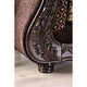 preview thumbnail 3 of 6, Dayaram Traditional Dark Brown Chenille Loveseat by Gracewood Hollow