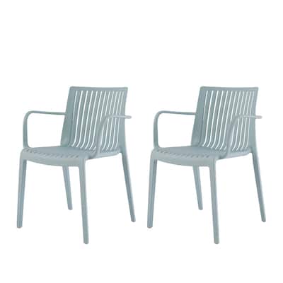 Lagoon Milos Resin Stackable All-Weather Armchair, Set of 2