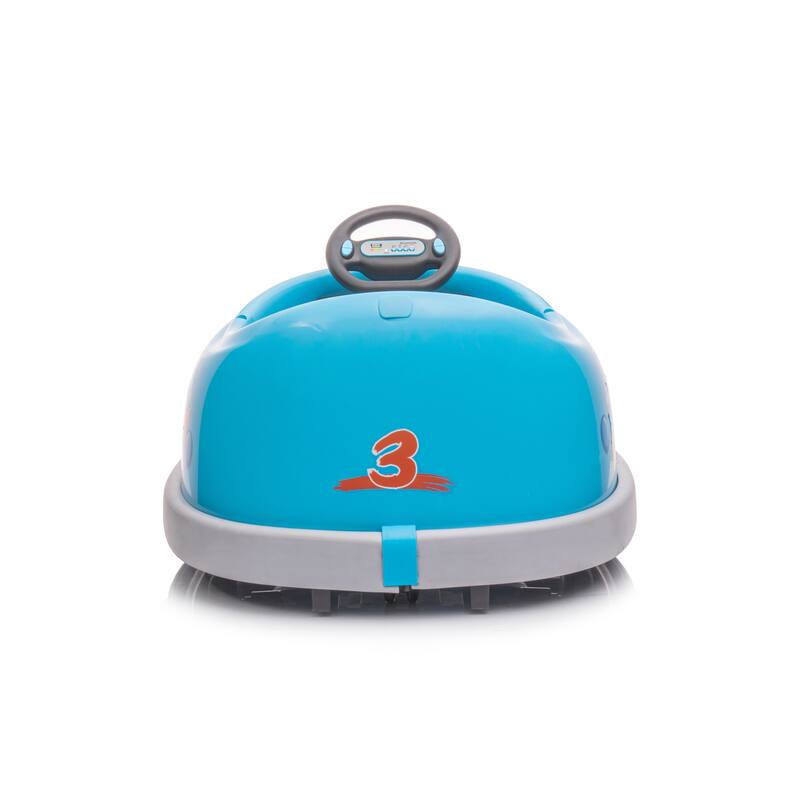 Bumper Car For Kids with LED Lights 360° Spin 12v Dual Drive Children's Electric Car