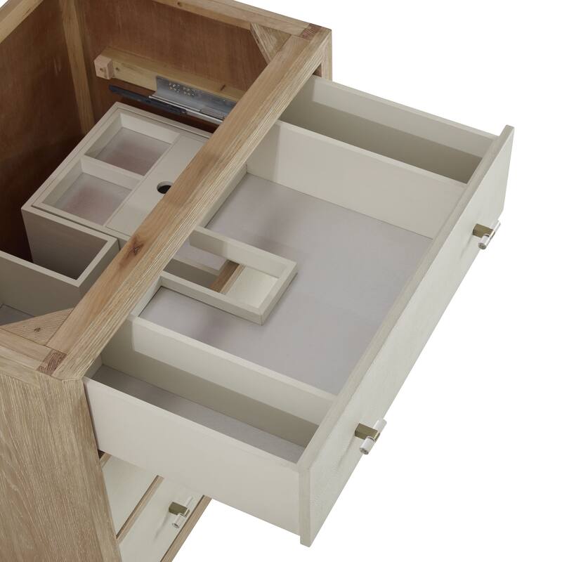 James Martin Vanities Celeste 36" Single Vanity, Sunwashed Oak with Embossed Shagreen